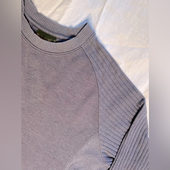 Timberland Mens Gray Crewneck Sweater with ribbed detailing - Picture 4 of 6